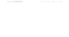 Desktop Screenshot of christiehartman.com